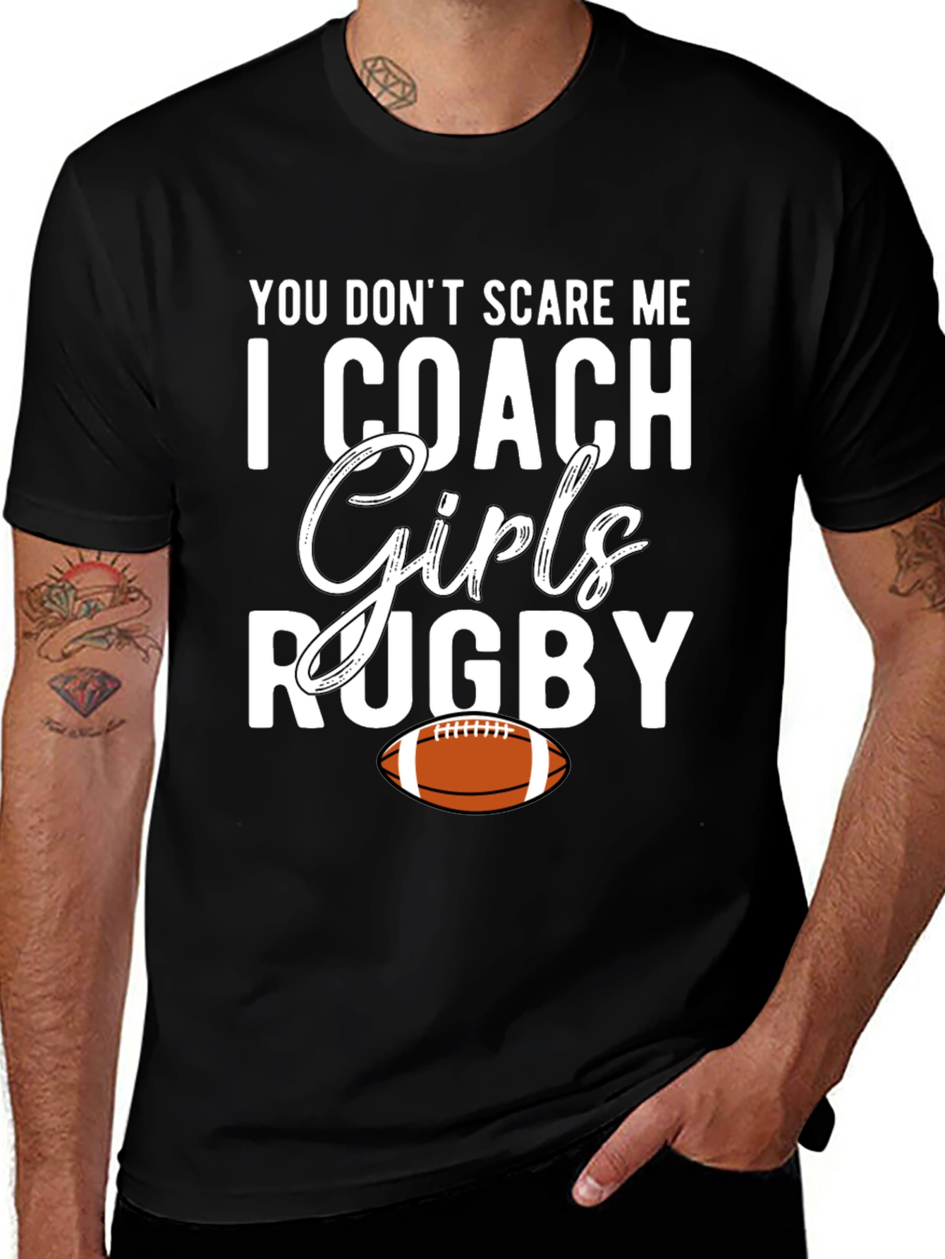 Girls Rugby Coach Graphic Tee