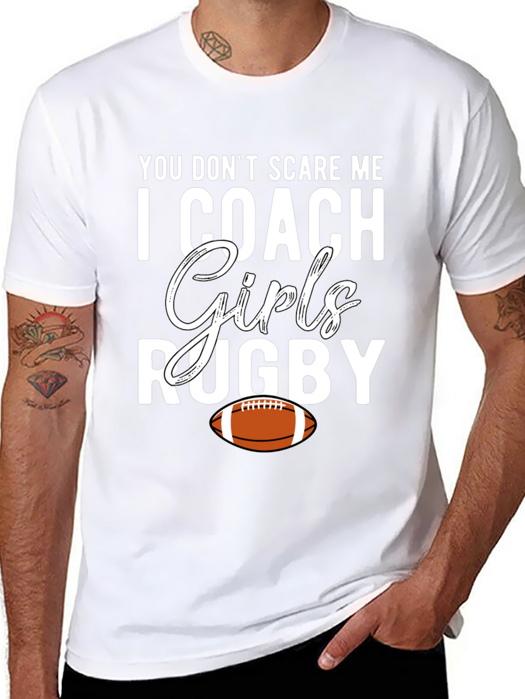 Girls Rugby Coach Graphic Tee
