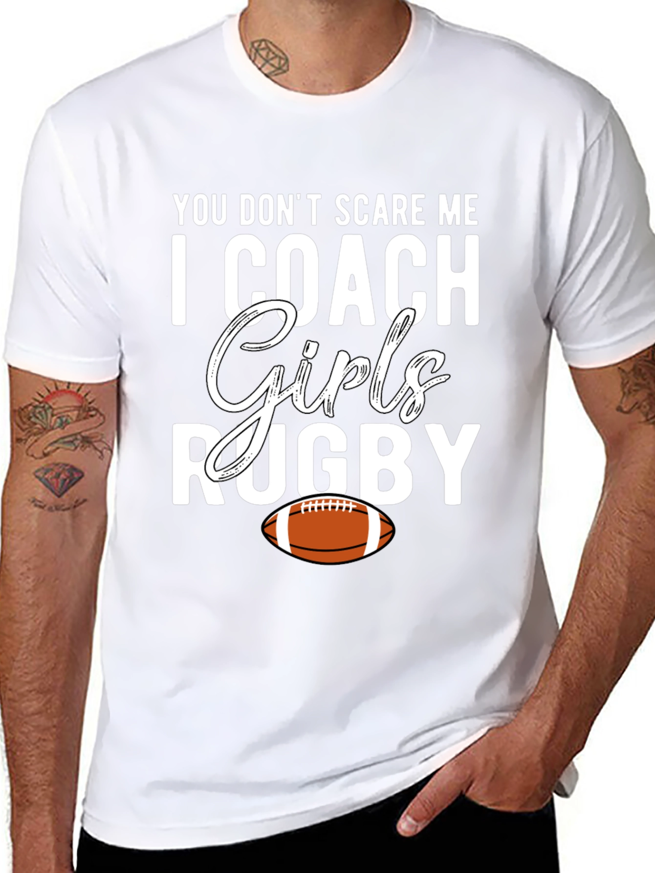 Girls Rugby Coach Graphic Tee
