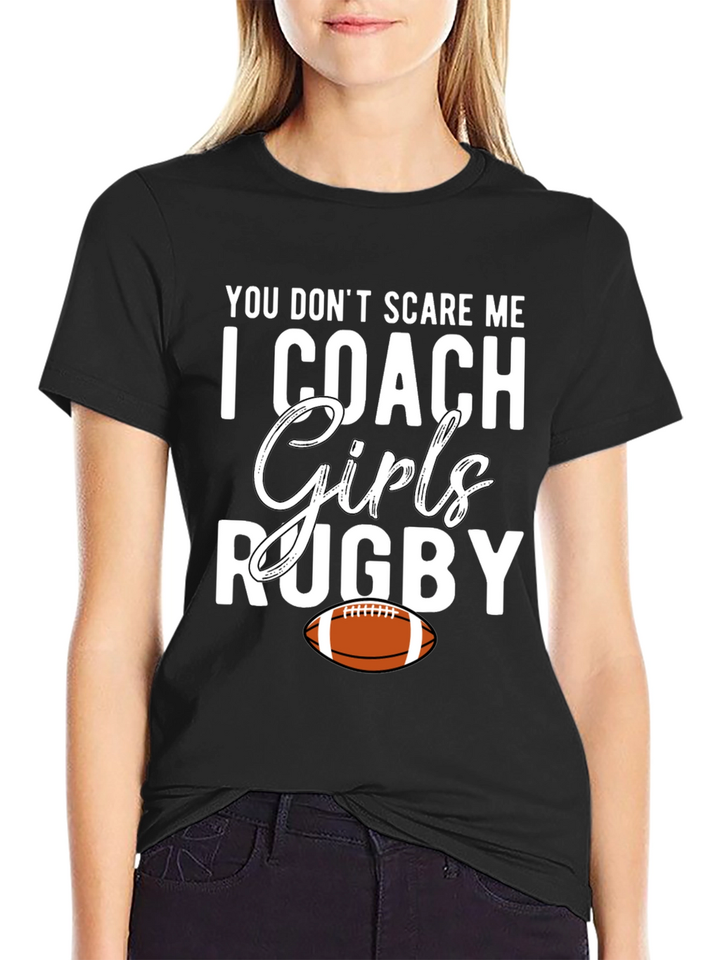 Girls Rugby Coach Graphic Tee