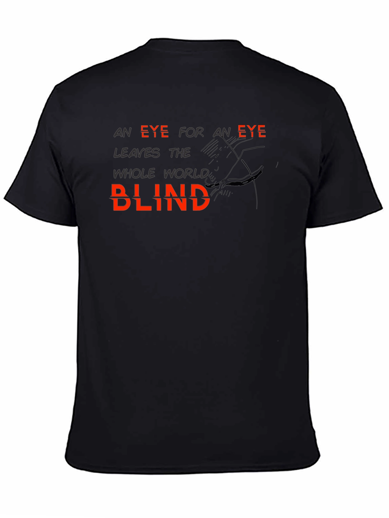 Eye for an Eye Graphic Black T-Shirt