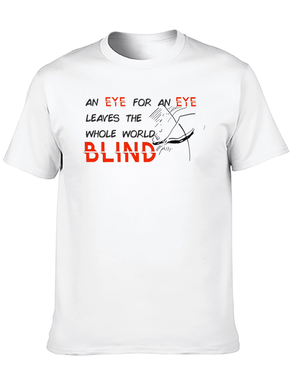Eye for an Eye Graphic Black T-Shirt