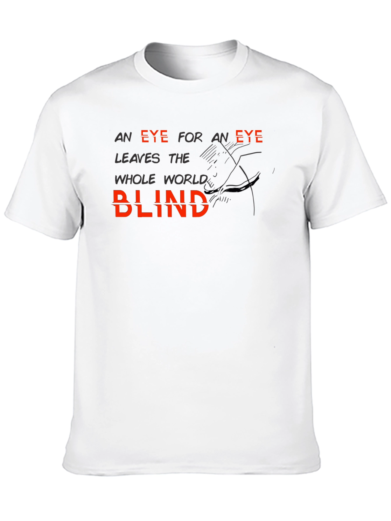 Eye for an Eye Graphic Black T-Shirt