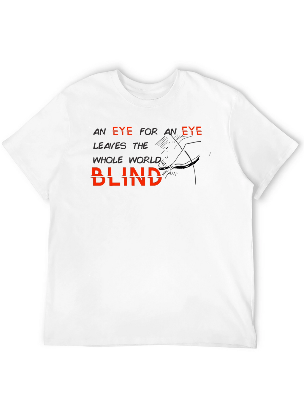 Eye for an Eye Graphic Black T-Shirt