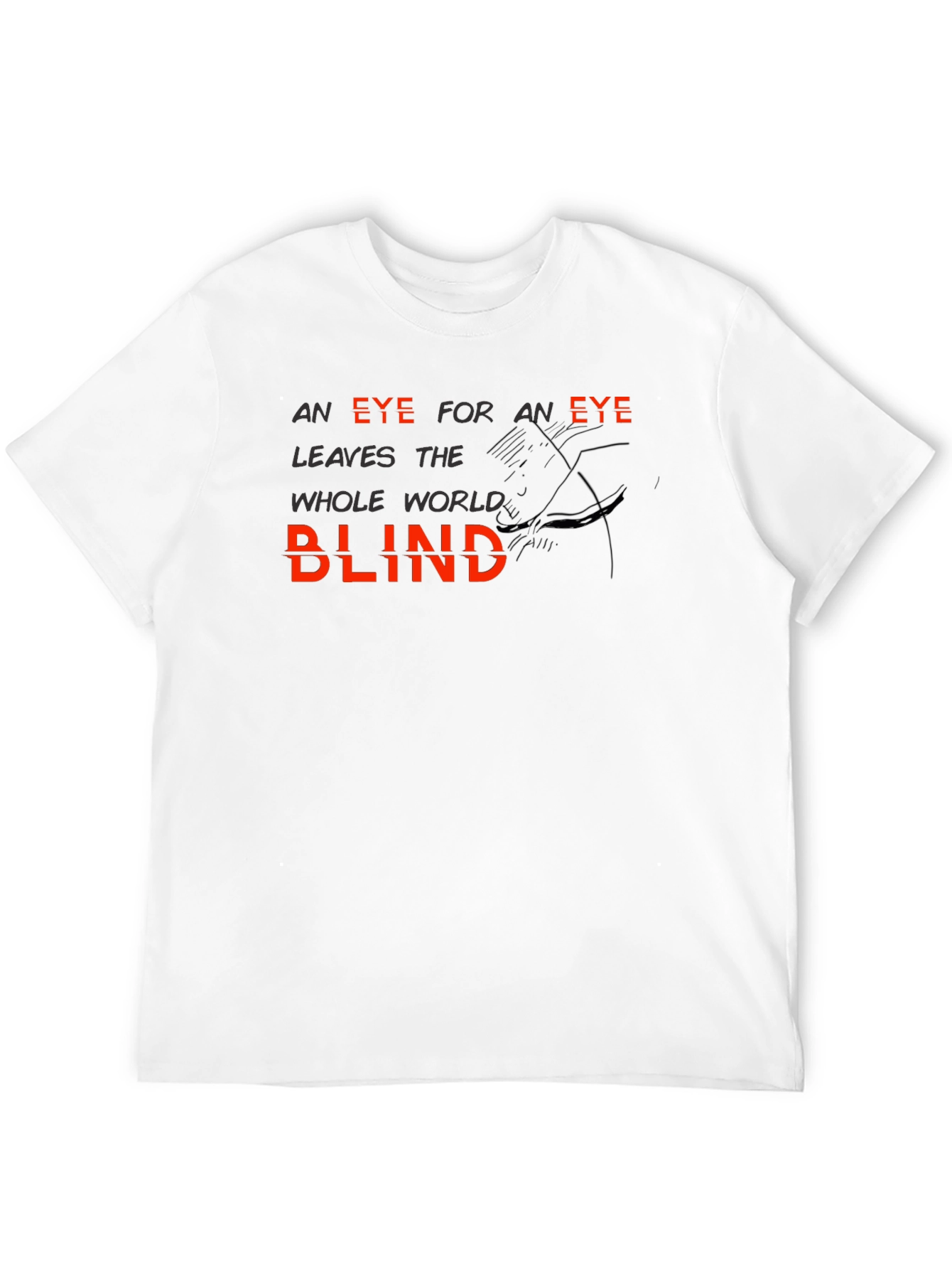 Eye for an Eye Graphic Black T-Shirt