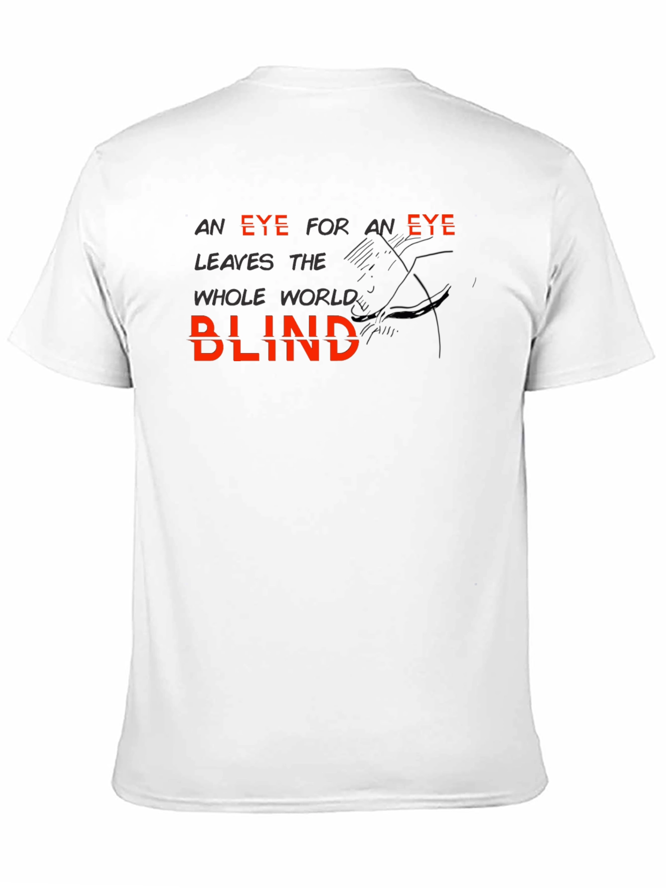 Eye for an Eye Graphic Black T-Shirt