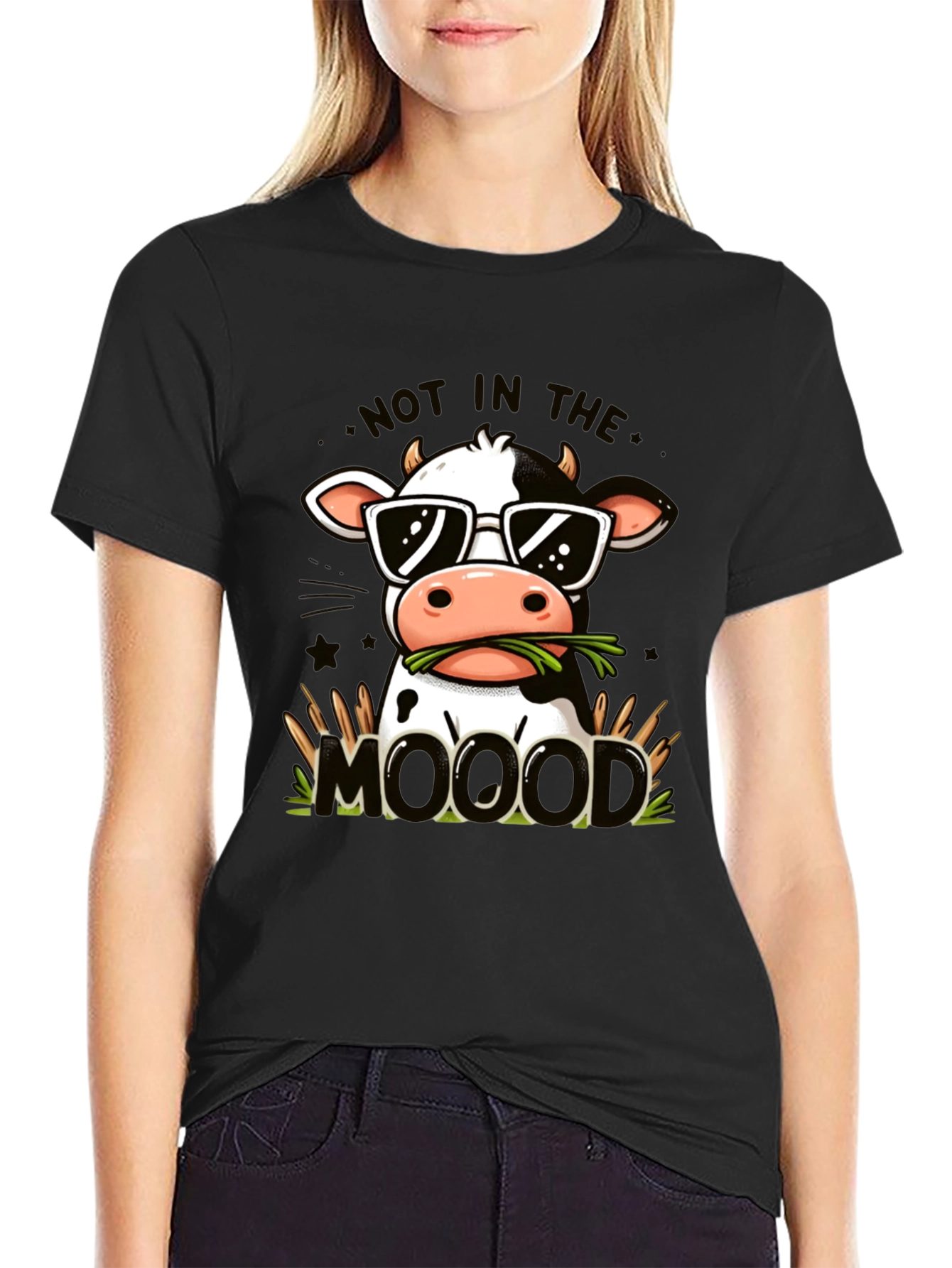 Cool Cow Graphic Tee - Not In The MOOd