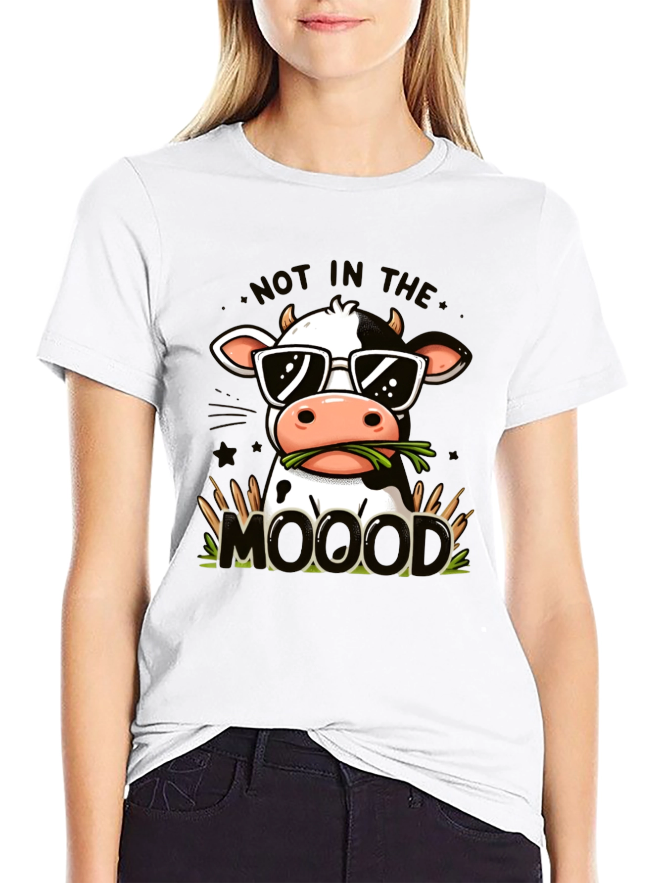 Cool Cow Graphic Tee - Not In The MOOd