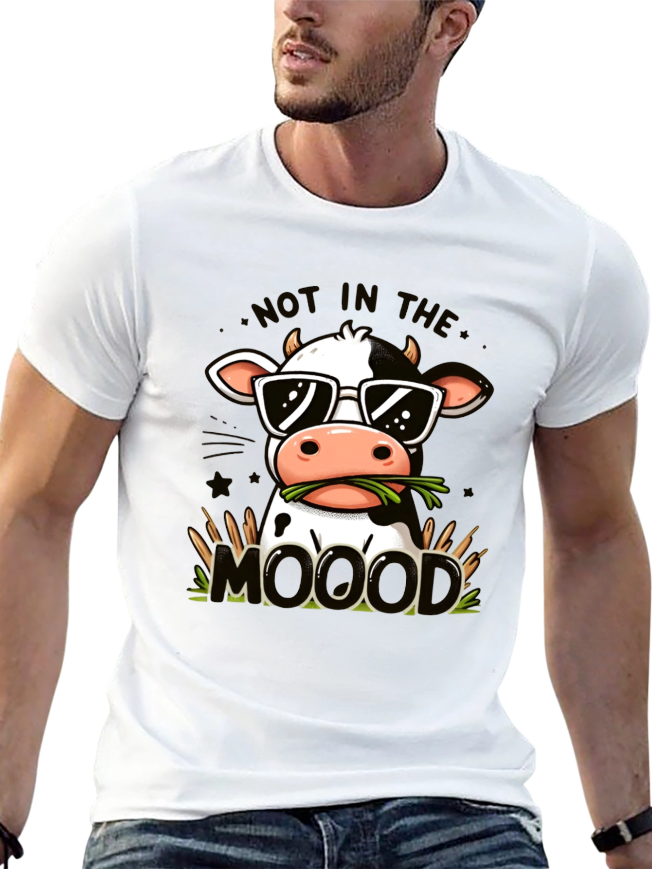 Cool Cow Graphic Tee - Not In The MOOd