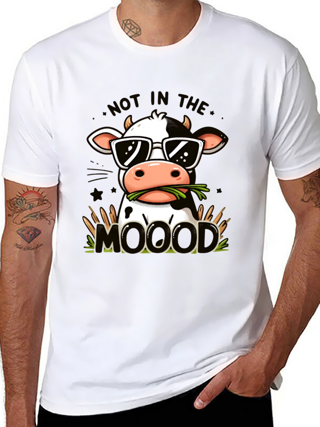 Cool Cow Graphic Tee - Not In The MOOd