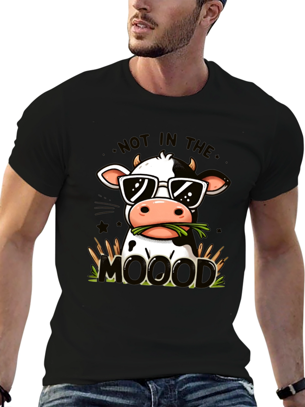Cool Cow Graphic Tee - Not In The MOOd