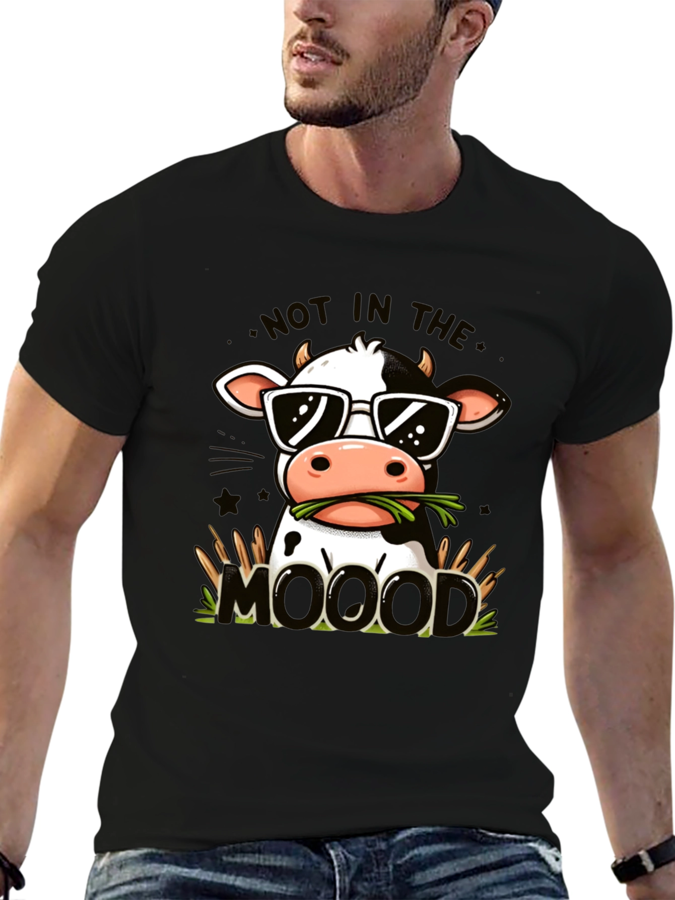 Cool Cow Graphic Tee - Not In The MOOd