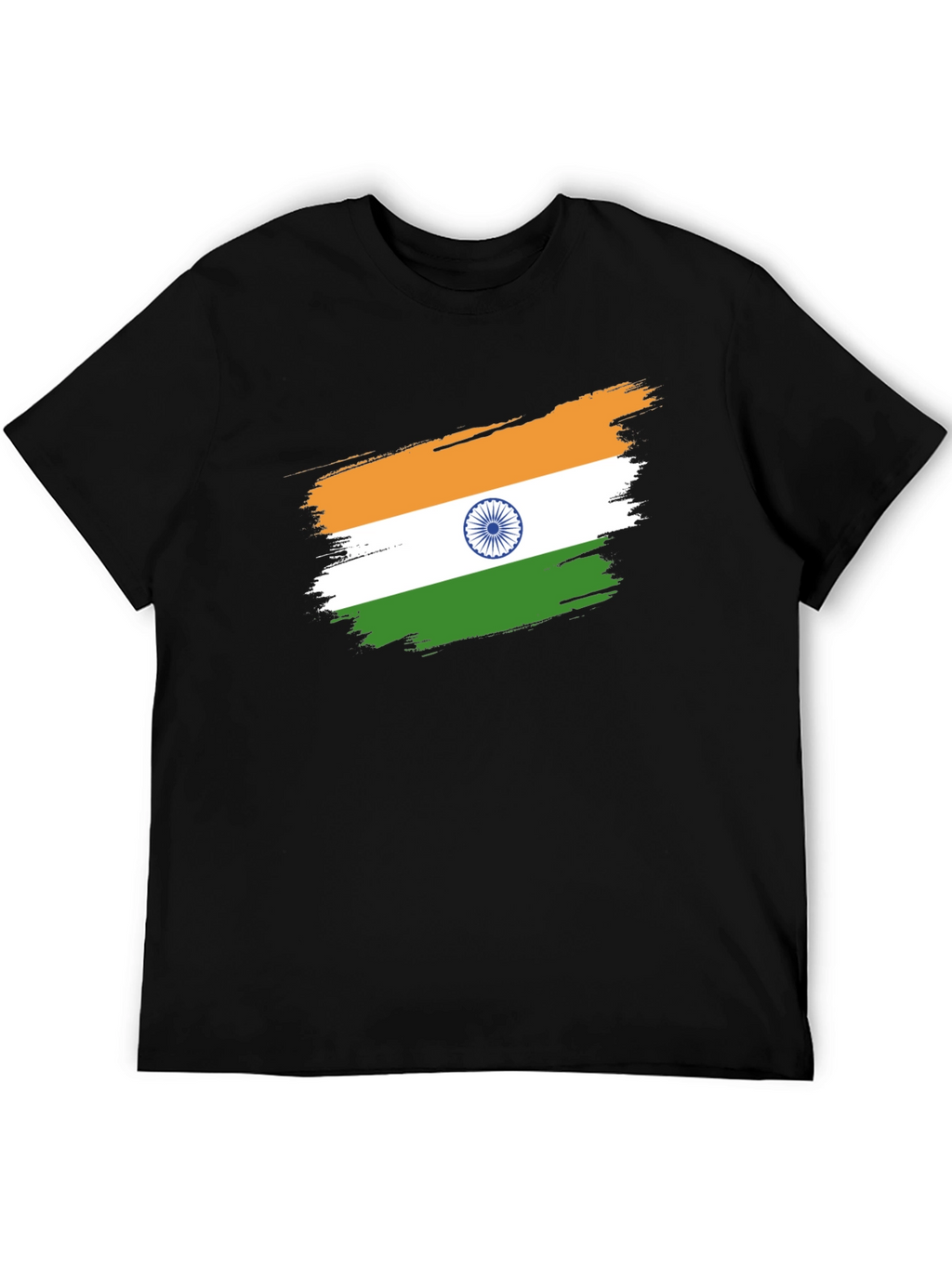 India Flag Brushstroke Graphic Tee