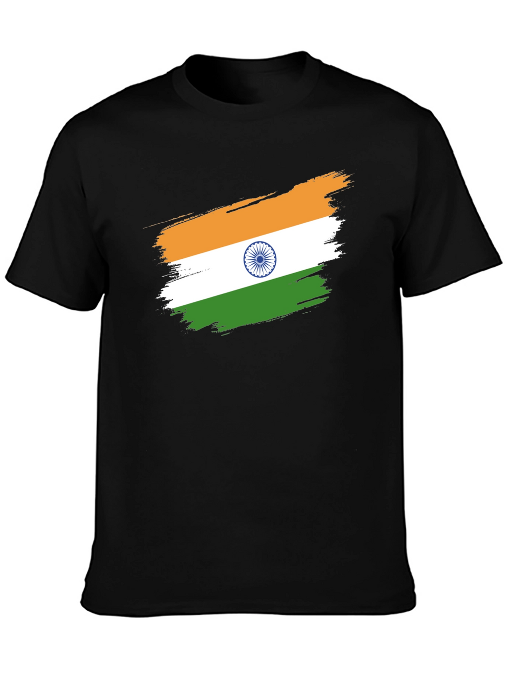 India Flag Brushstroke Graphic Tee