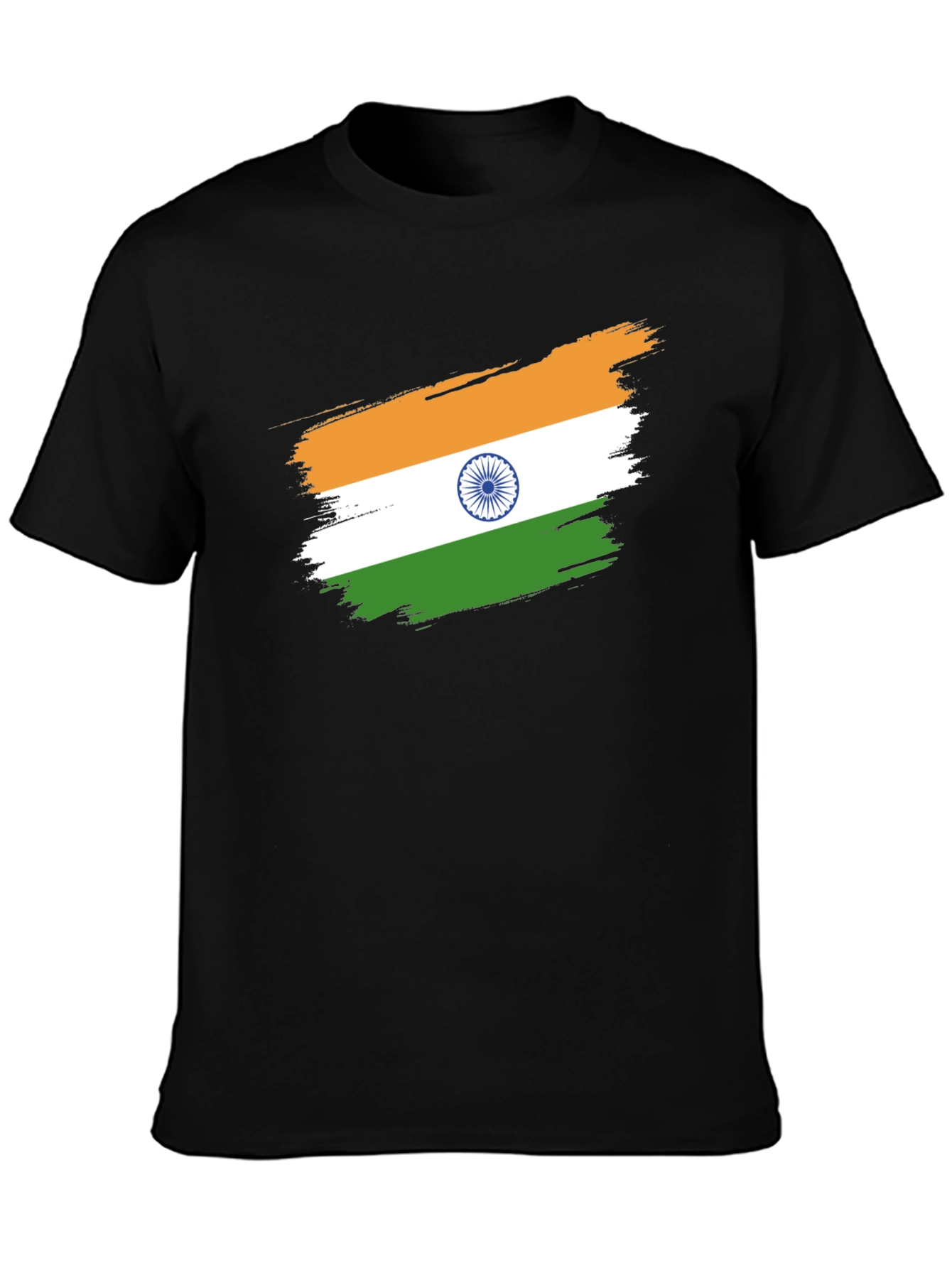 India Flag Brushstroke Graphic Tee