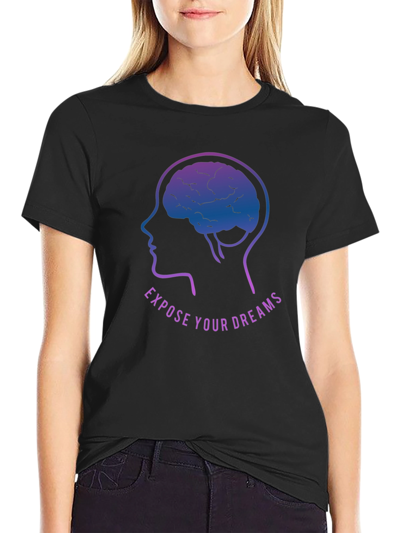 Dreamer Brain Graphic T-Shirt - Expose Your Dreams