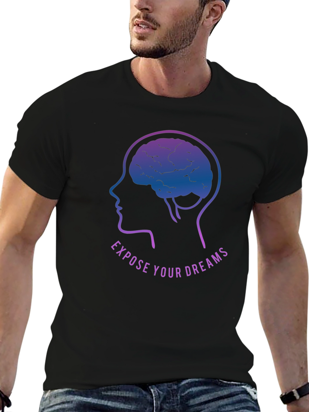 Dreamer Brain Graphic T-Shirt - Expose Your Dreams