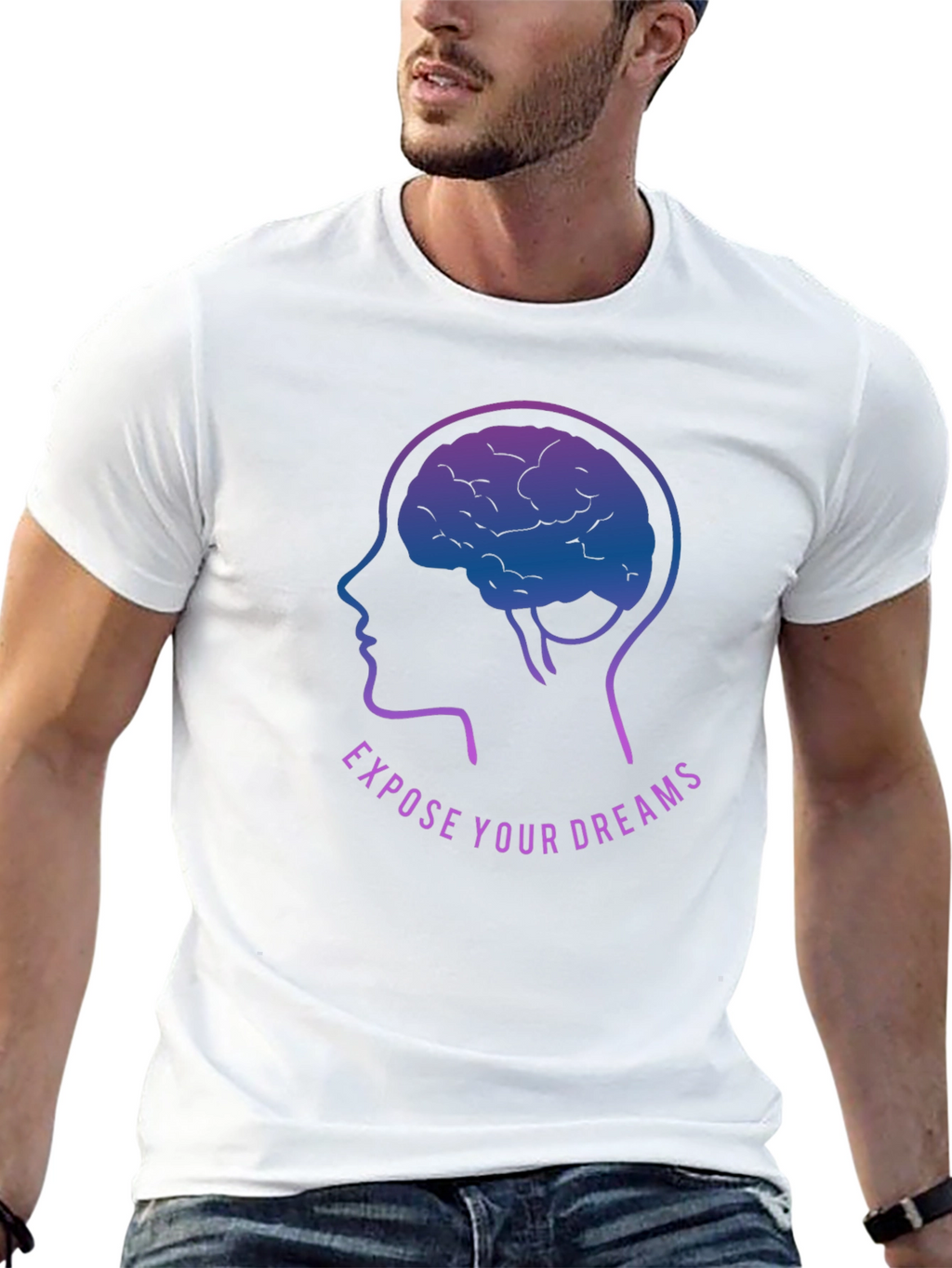 Dreamer Brain Graphic T-Shirt - Expose Your Dreams