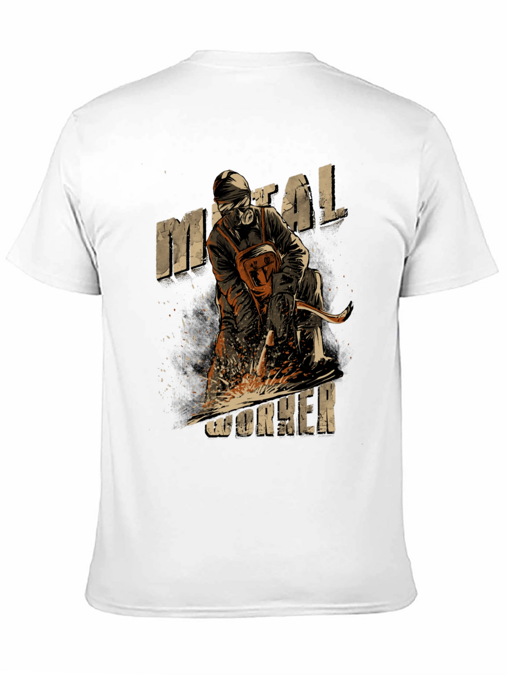 Metal Worker Graphic Tee - Black