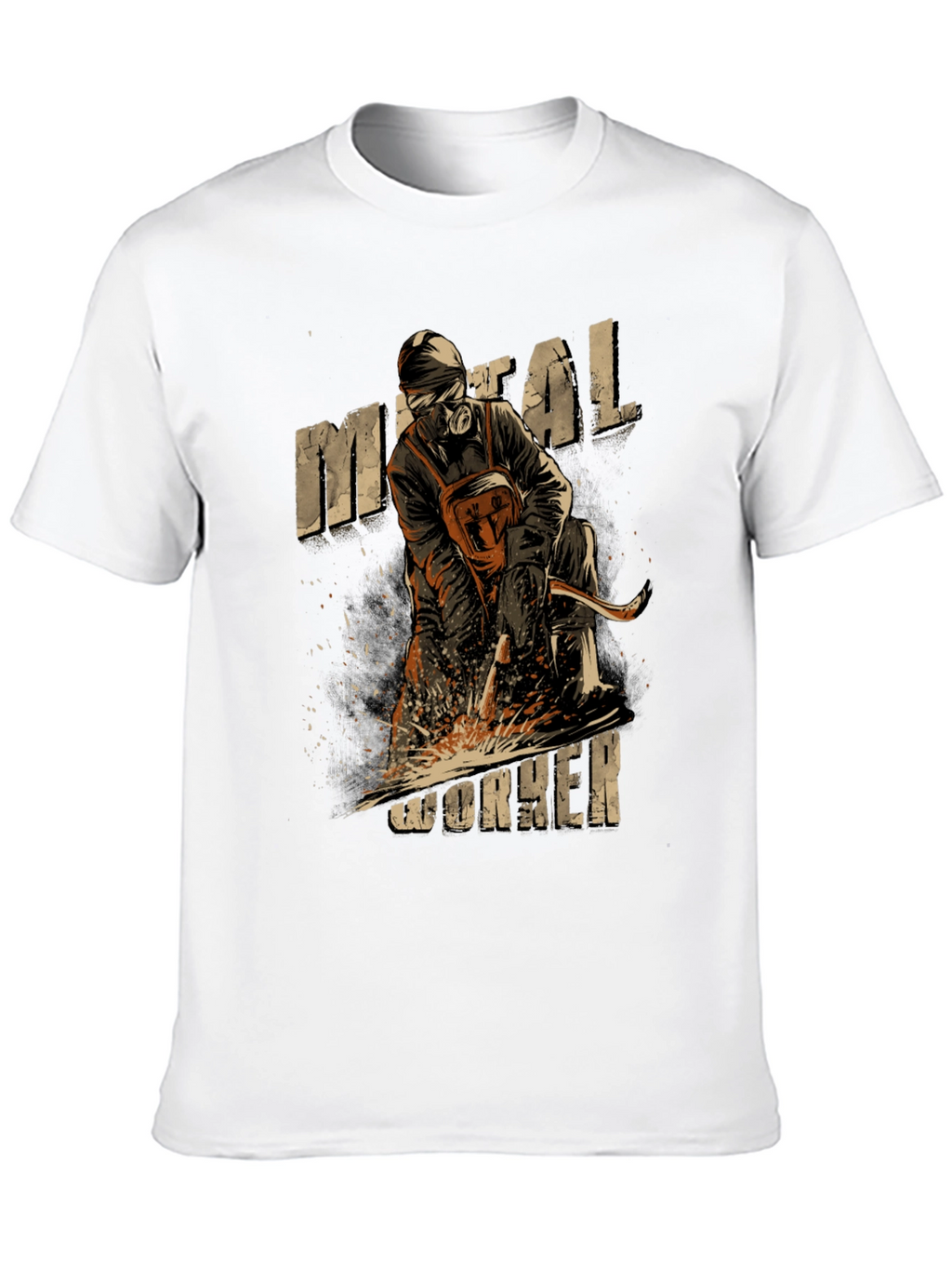 Metal Worker Graphic Tee - Black