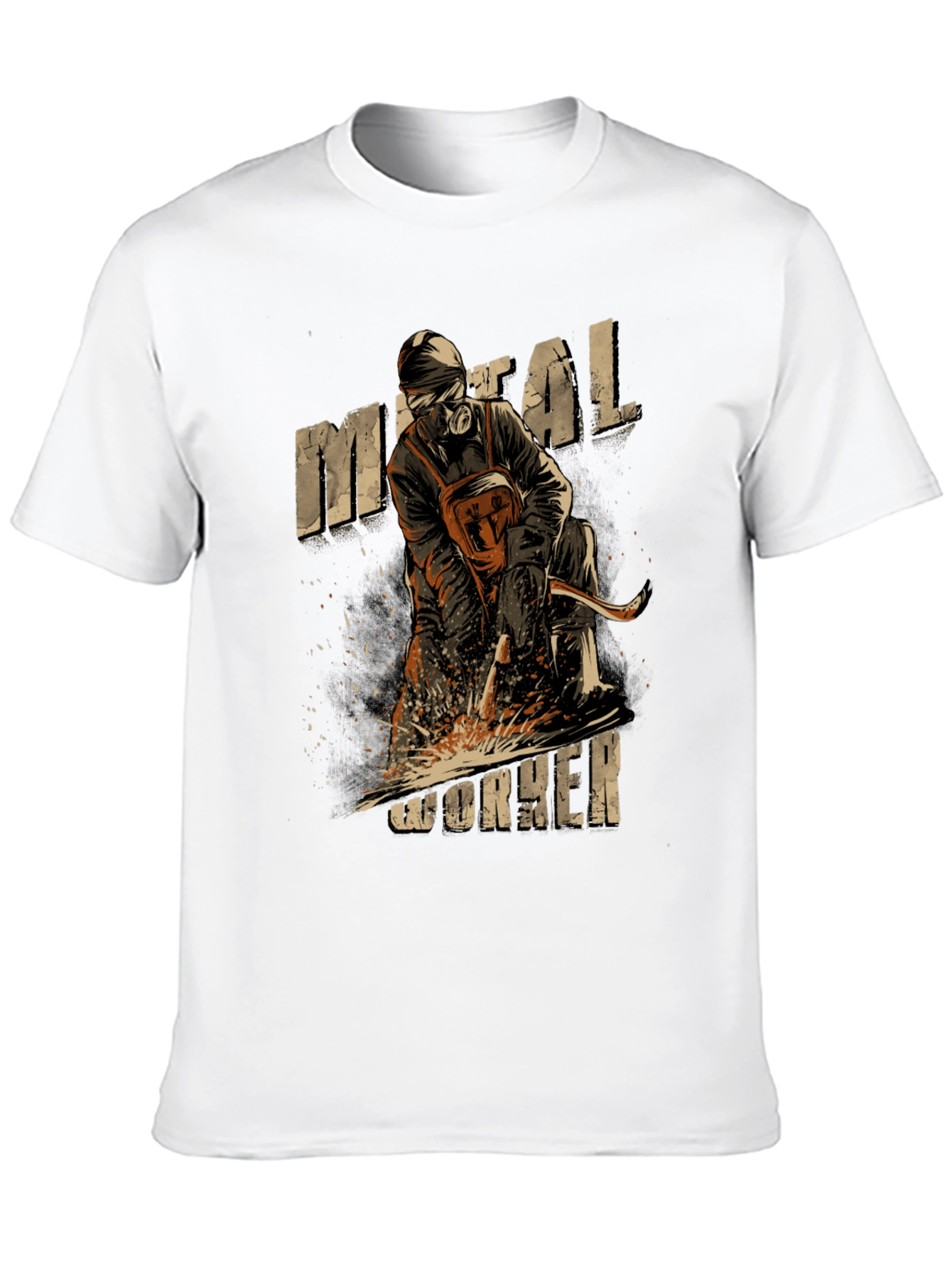 Metal Worker Graphic Tee - Black