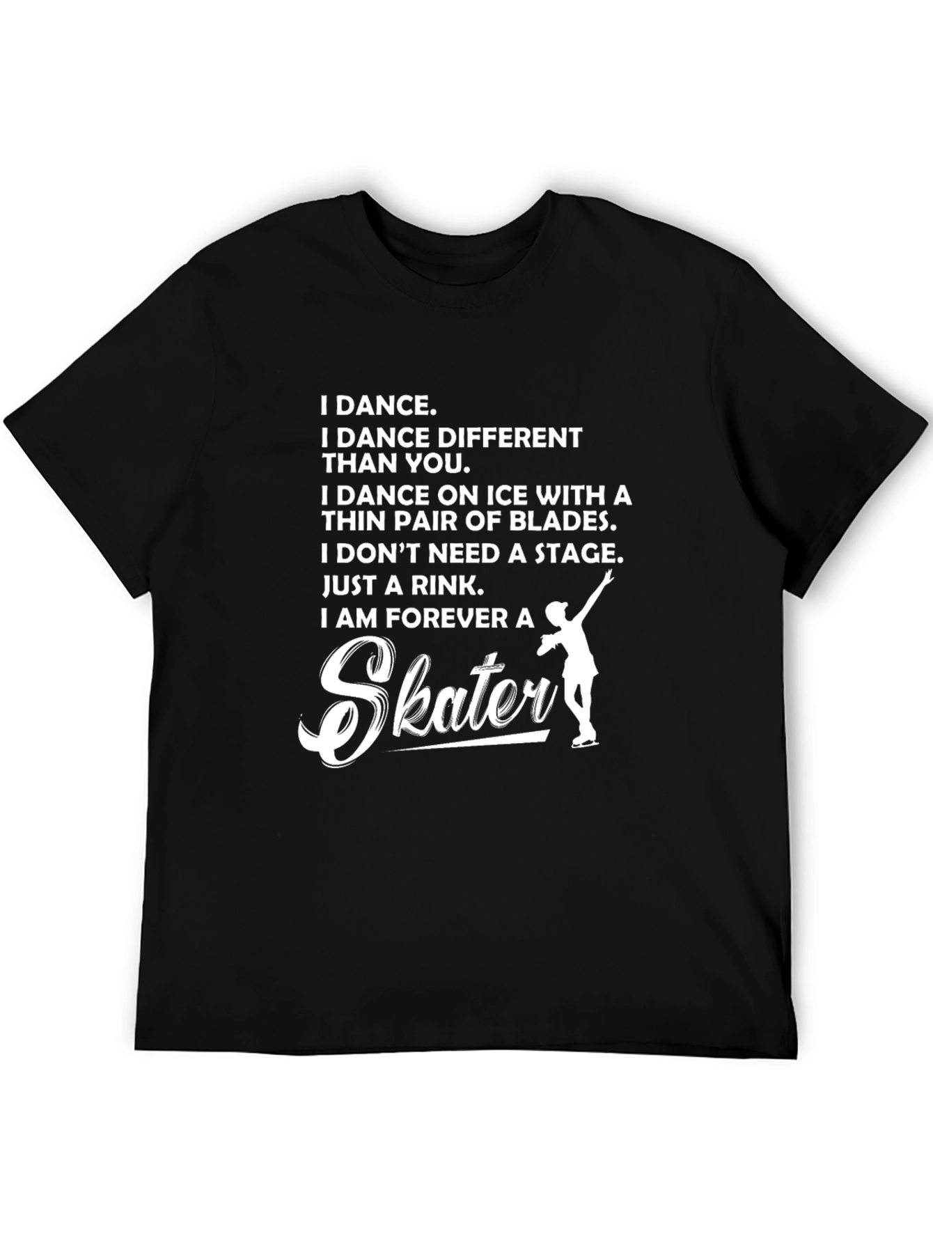 I Am Forever A Skater Graphic Tee - Black