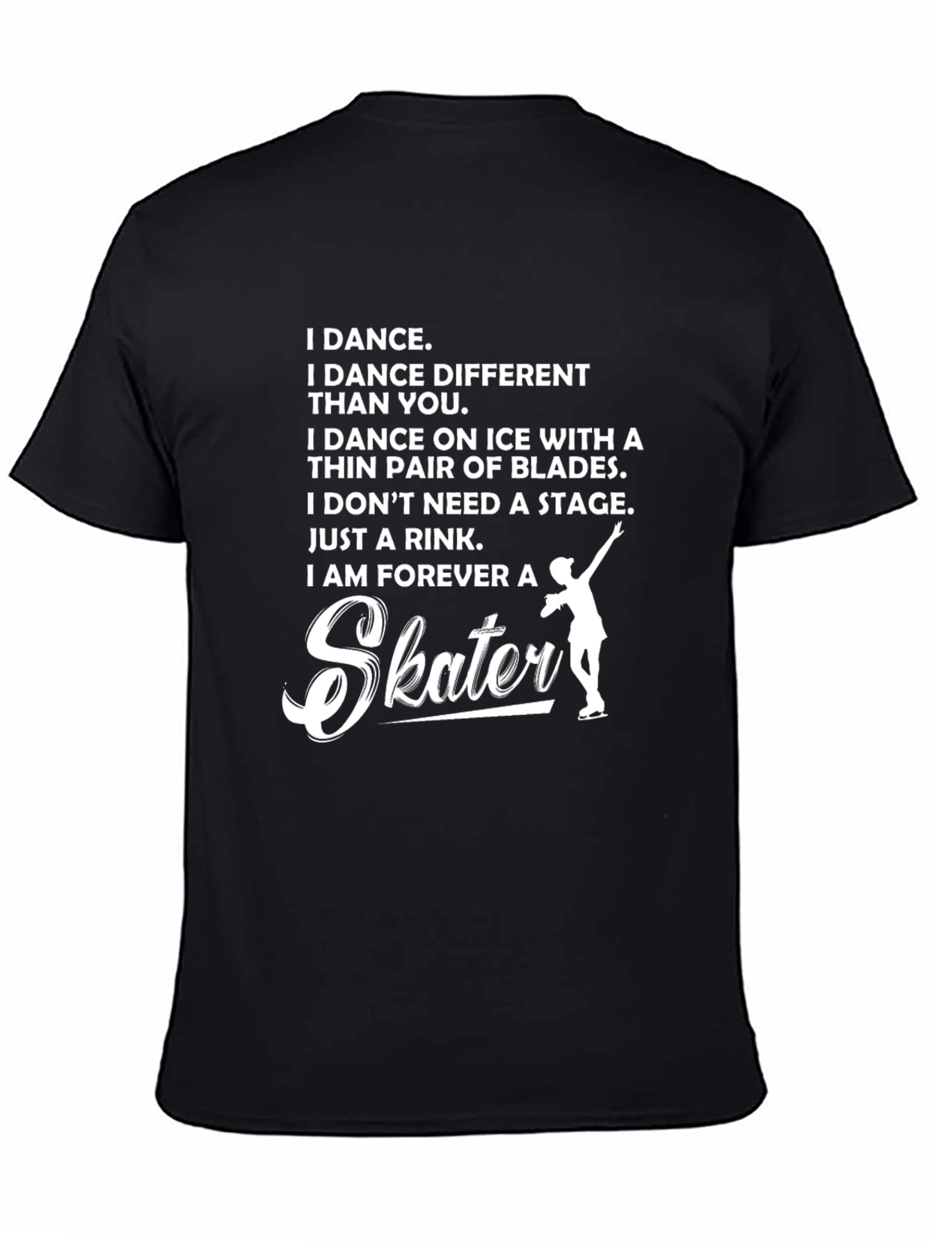 I Am Forever A Skater Graphic Tee - Black