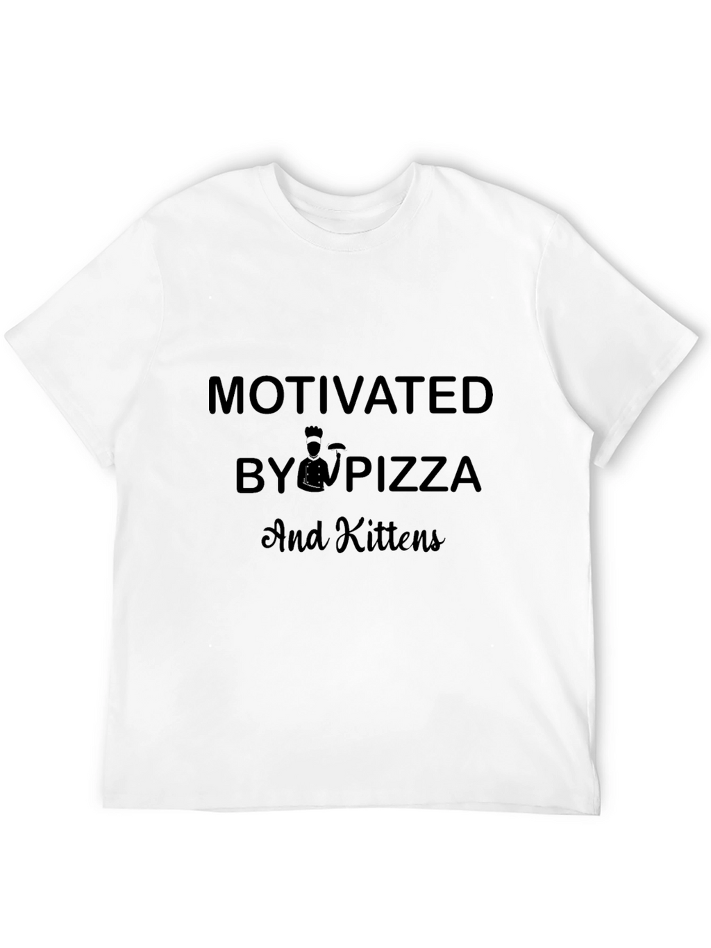 Motivated by Pizza & Kittens Graphic Tee