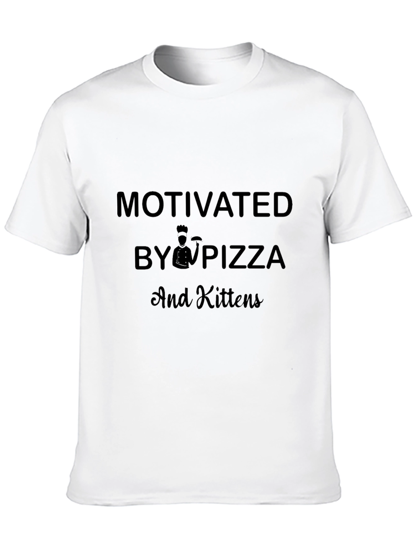 Motivated by Pizza & Kittens Graphic Tee