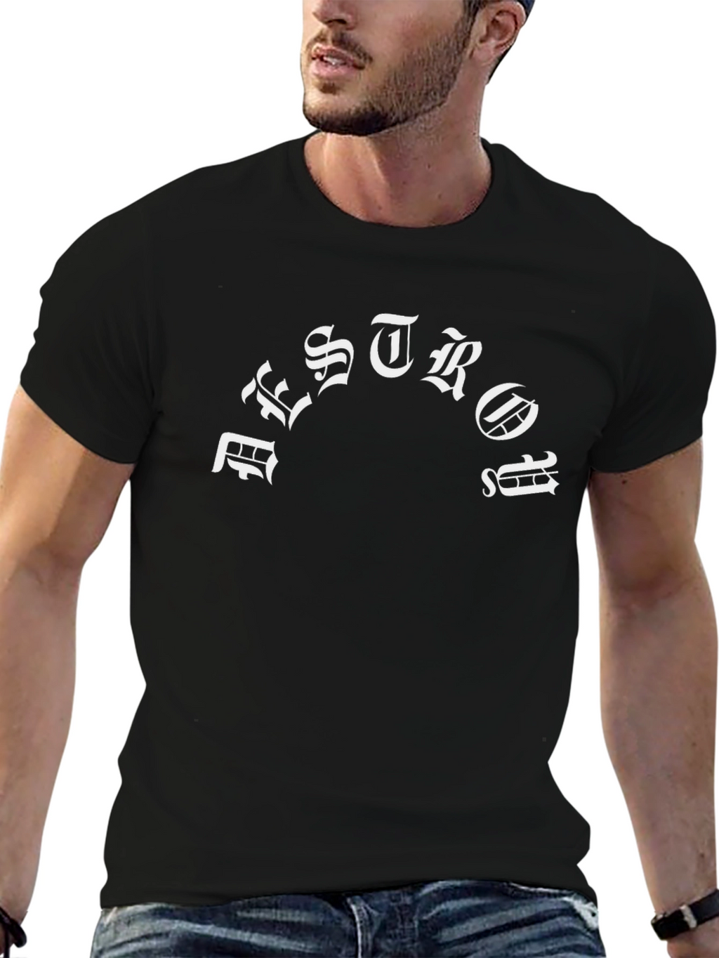 Destroy T-Shirt - Black Gothic Print