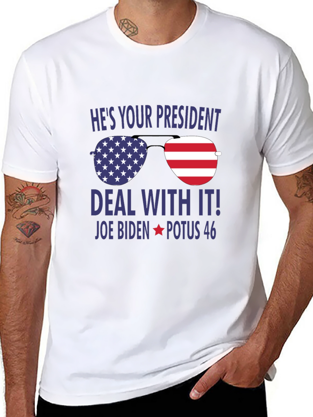 Joe Biden Deal With It Graphic Tee