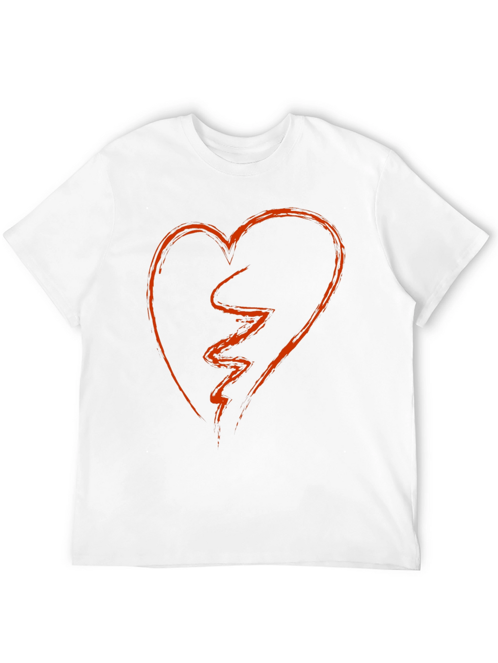 Broken Heart Graphic Tee - Black Short Sleeve