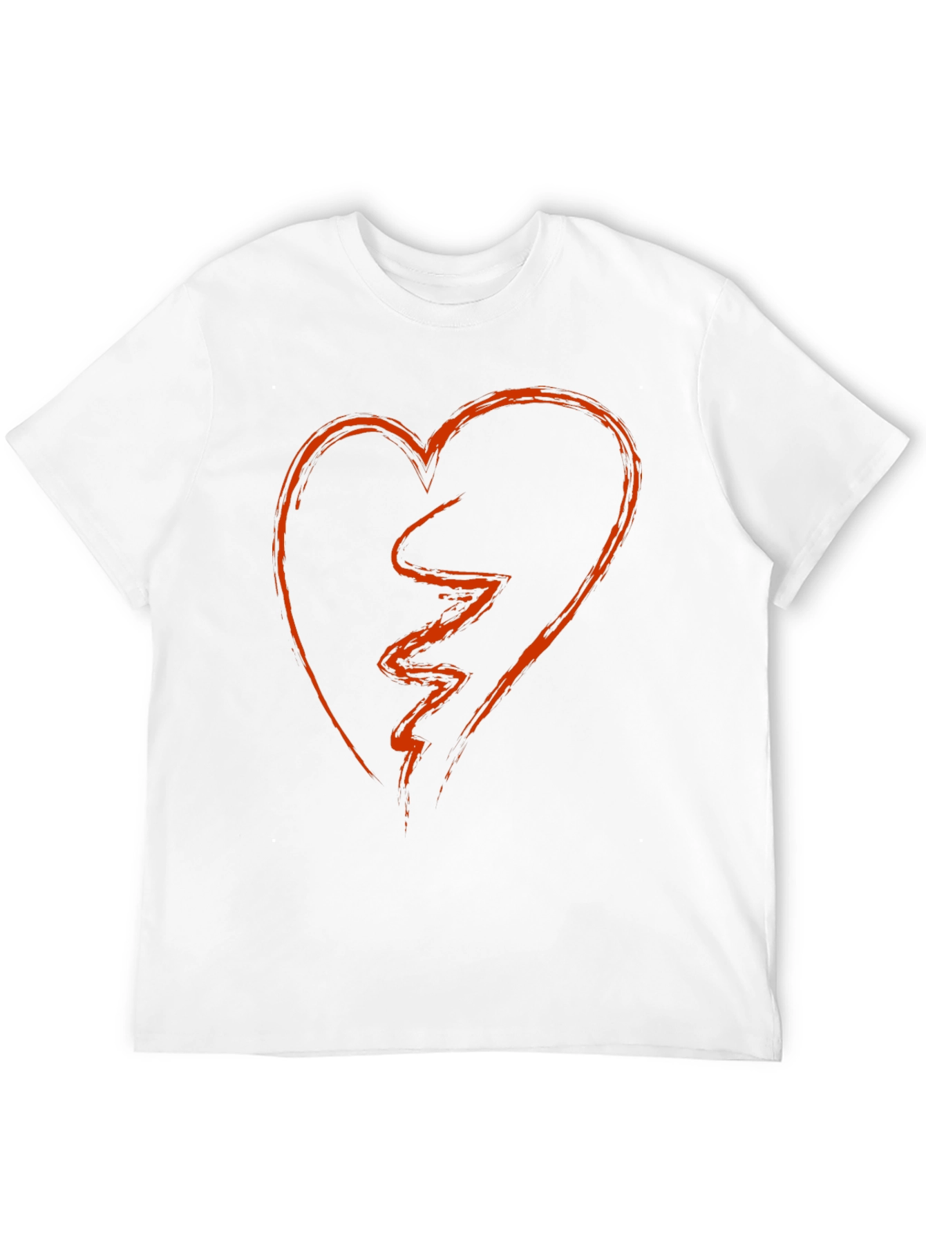 Broken Heart Graphic Tee - Black Short Sleeve