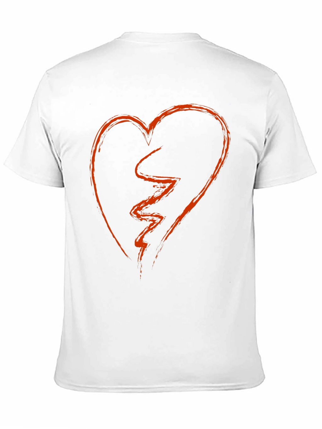 Broken Heart Graphic Tee - Black Short Sleeve