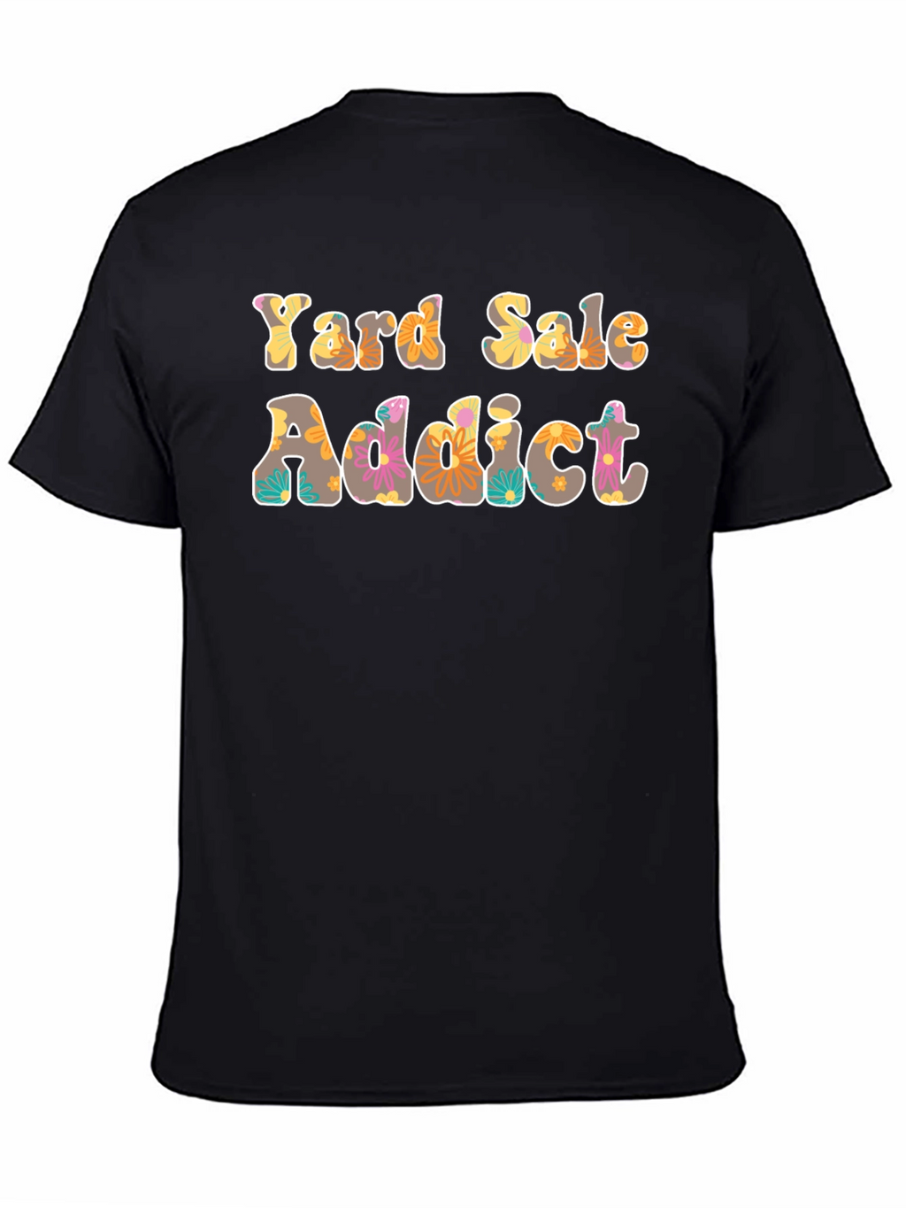Yard Sale Addict Floral Print T-Shirt