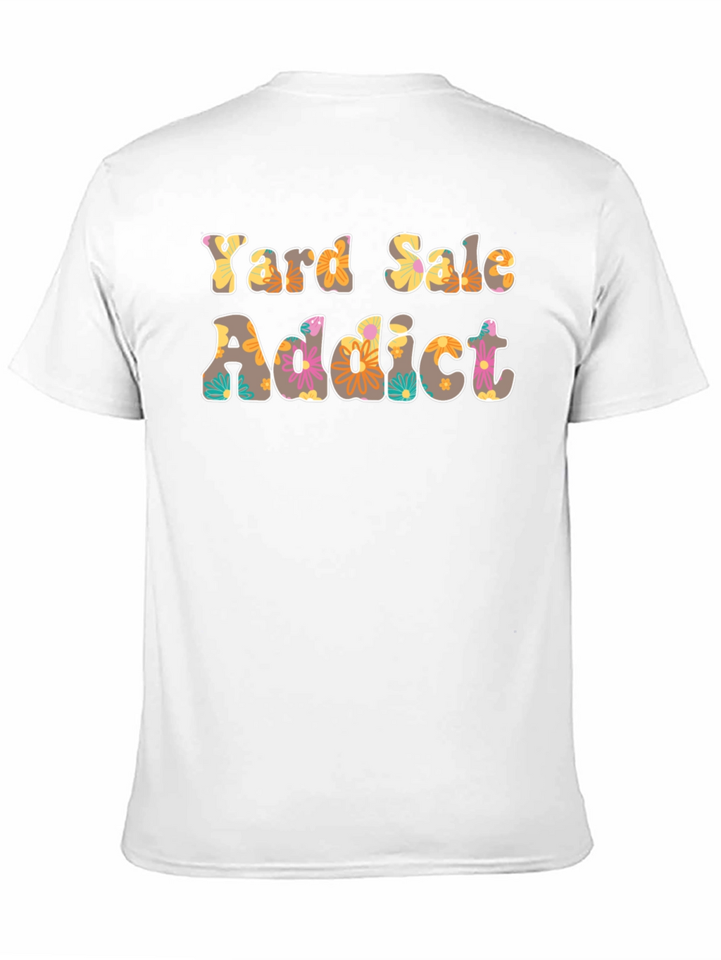 Yard Sale Addict Floral Print T-Shirt