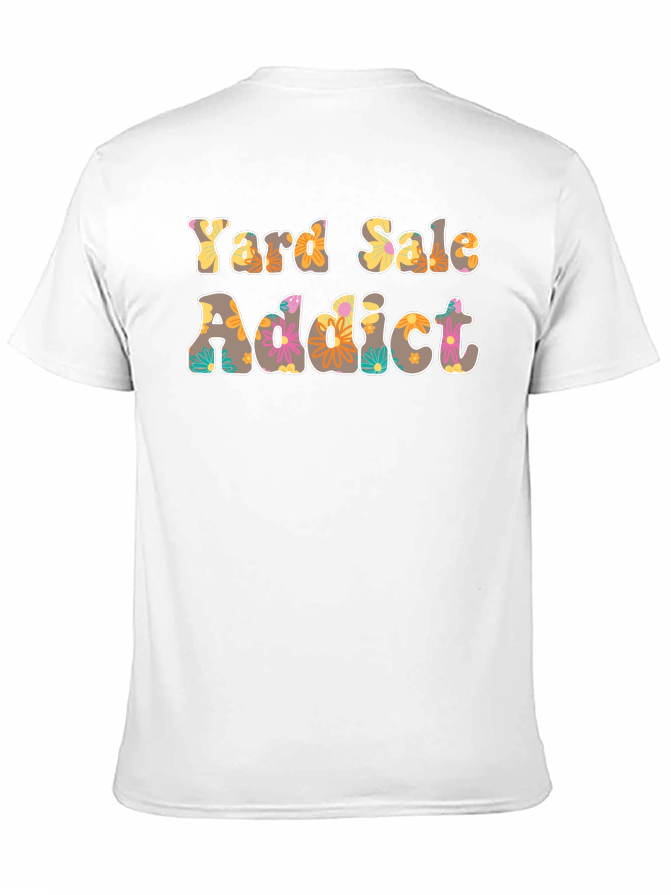 Yard Sale Addict Floral Print T-Shirt