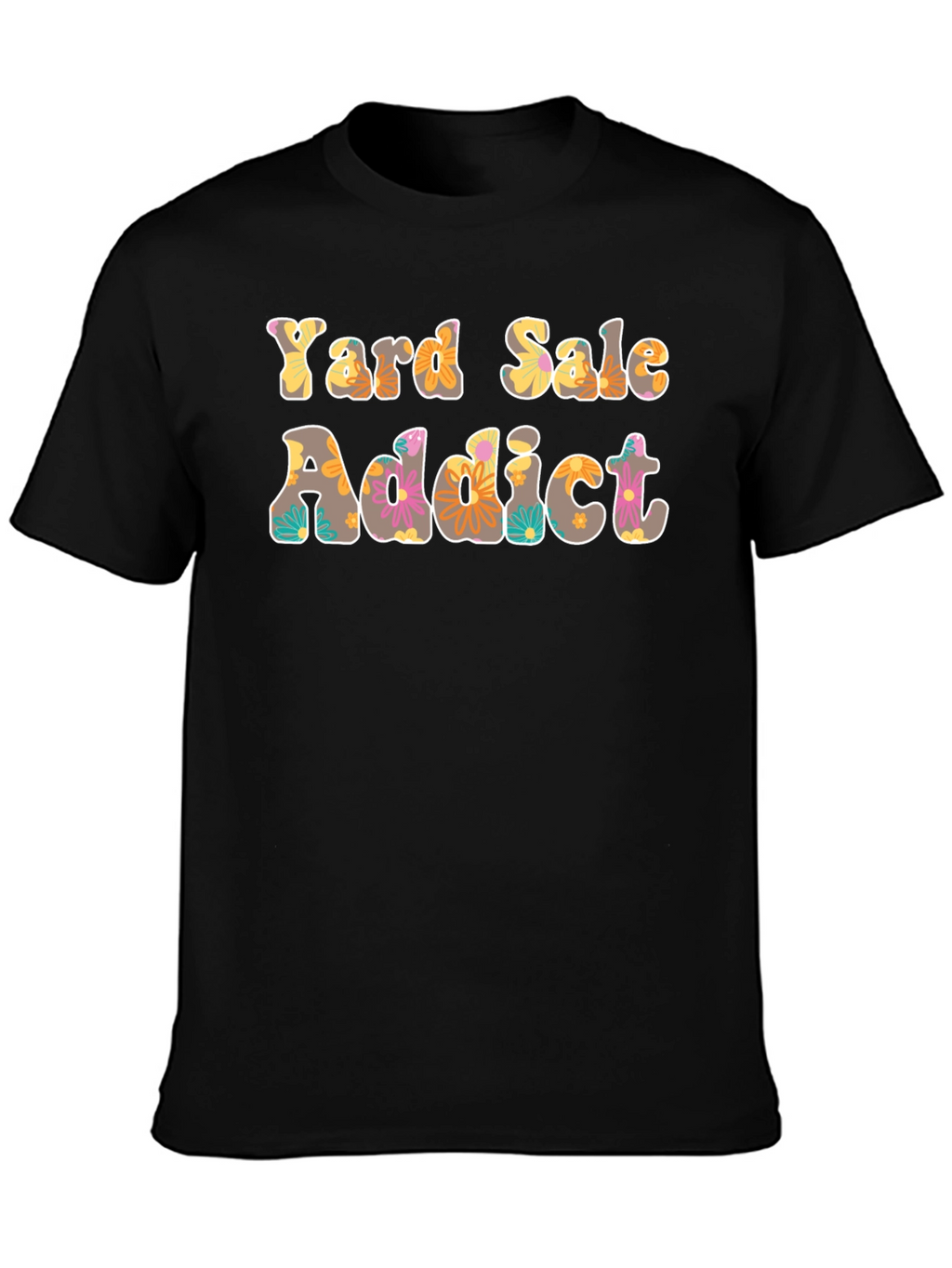 Yard Sale Addict Floral Print T-Shirt