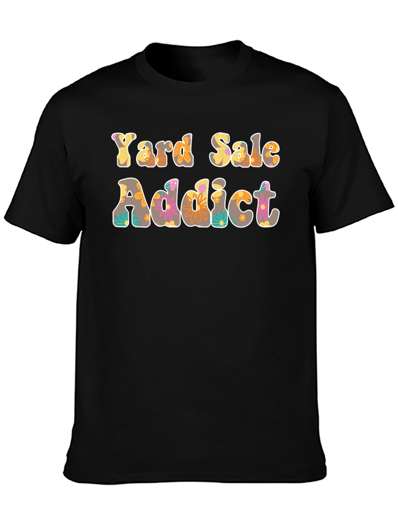 Yard Sale Addict Floral Print T-Shirt