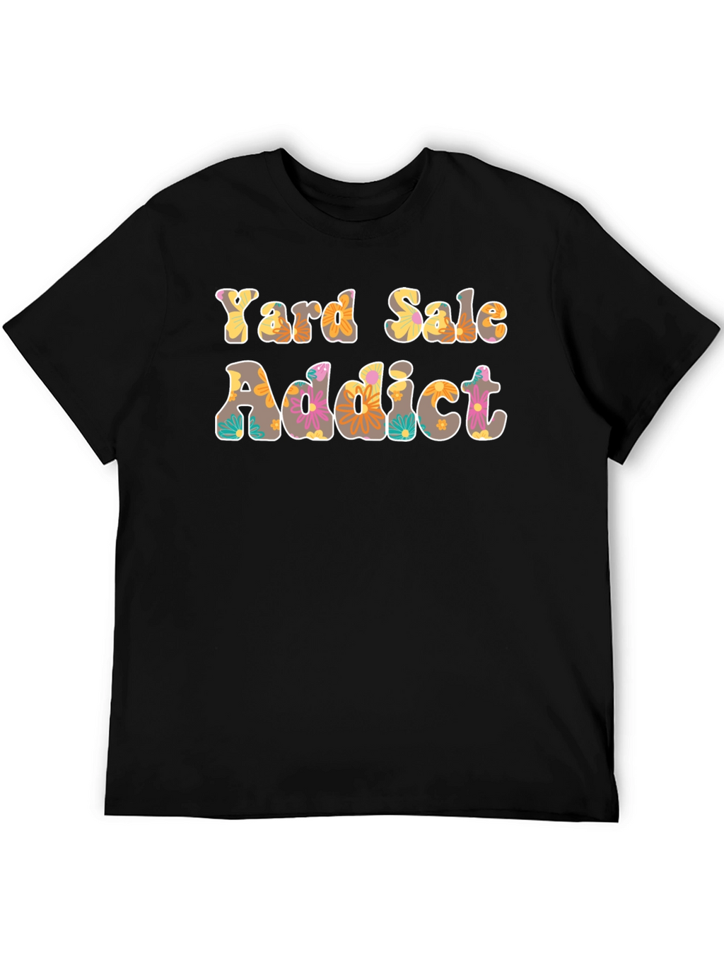 Yard Sale Addict Floral Print T-Shirt