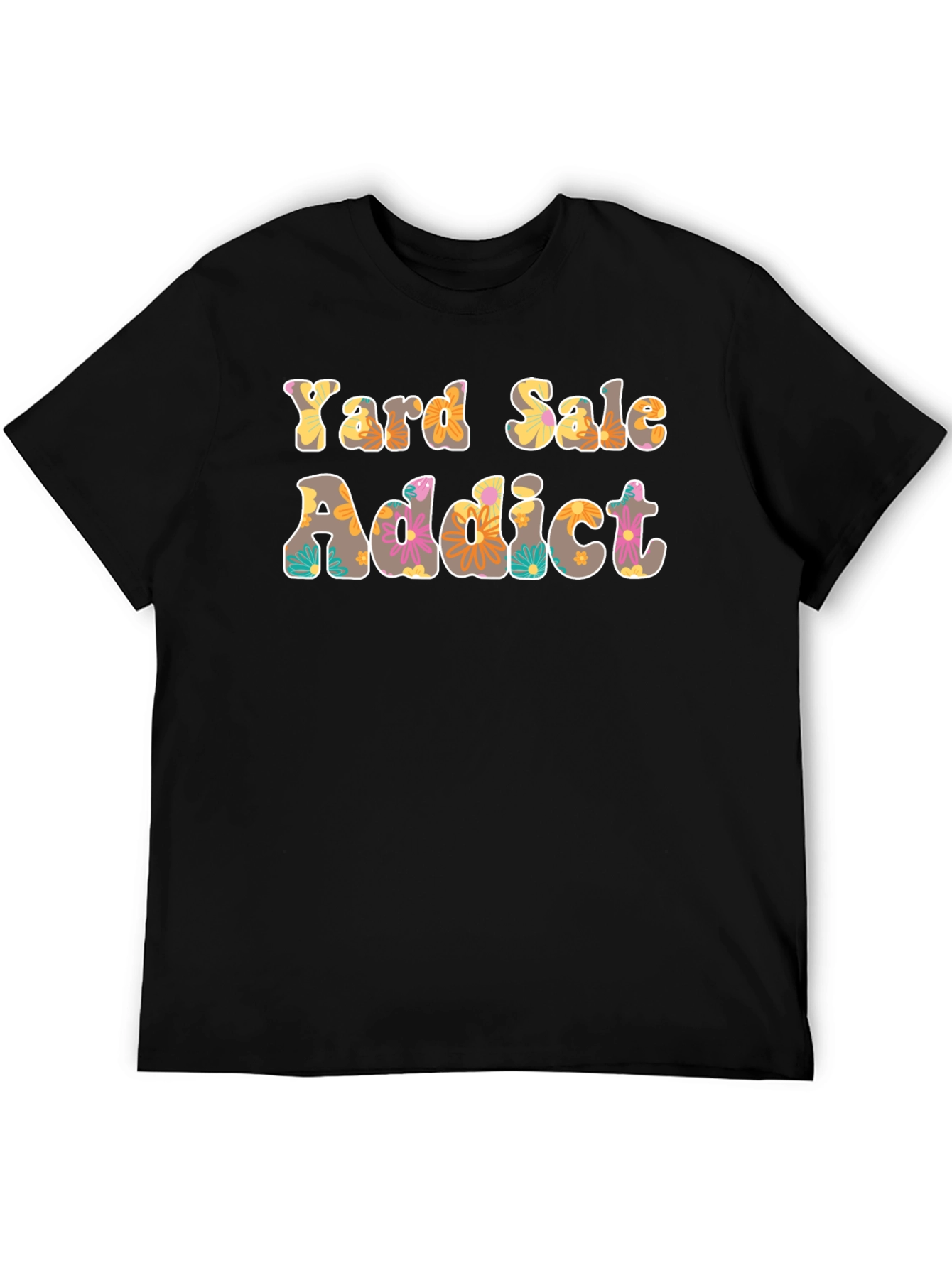 Yard Sale Addict Floral Print T-Shirt