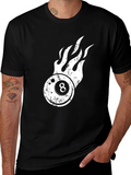 Flaming 8 Ball Graphic Tee