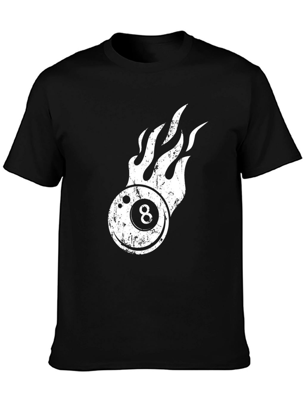 Flaming 8 Ball Graphic Tee