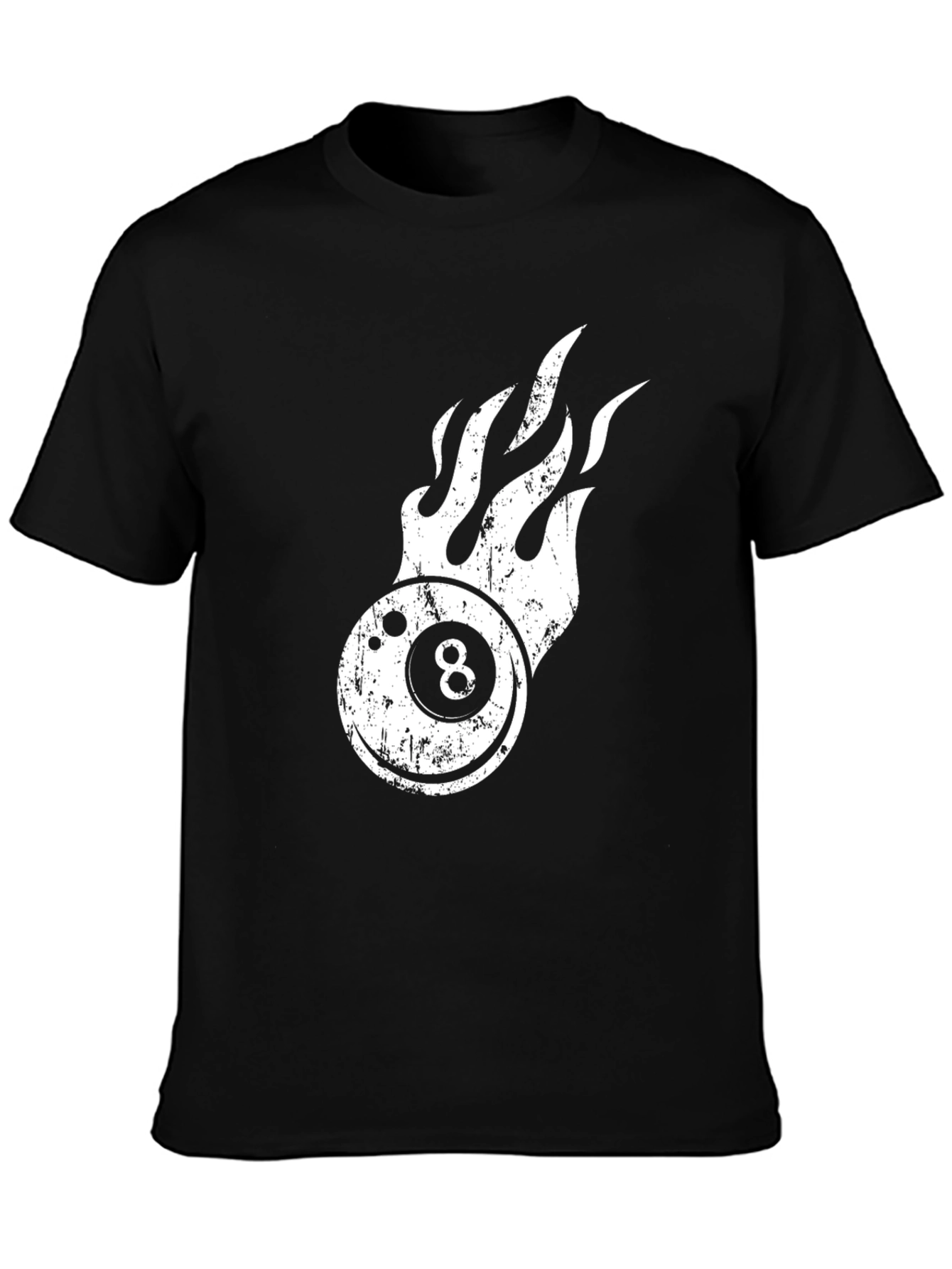 Flaming 8 Ball Graphic Tee