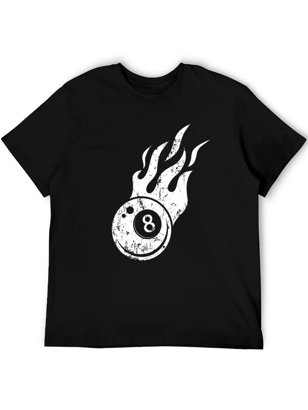 Flaming 8 Ball Graphic Tee