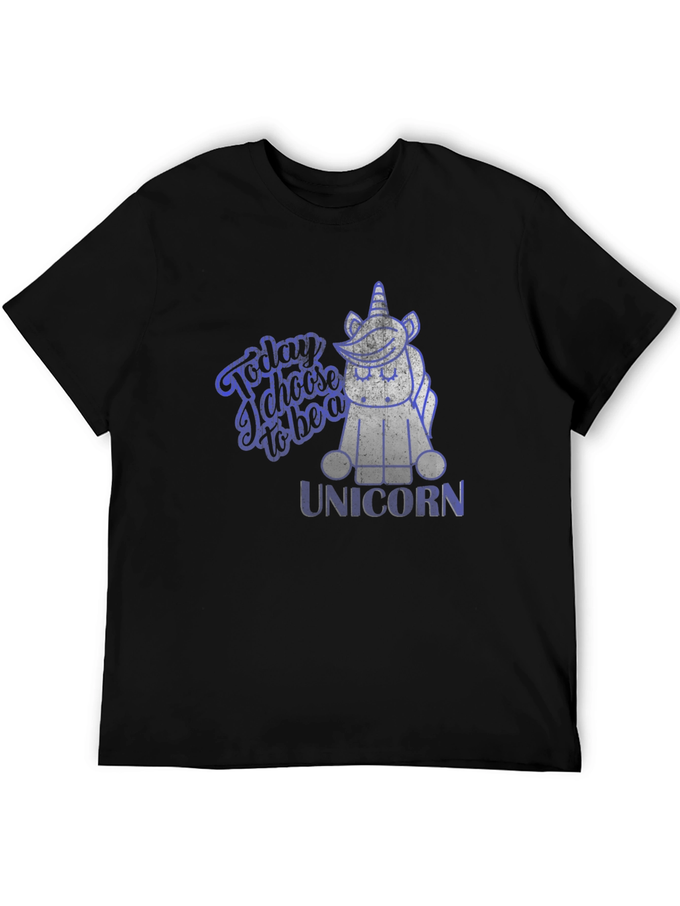 Unicorn Graphic Print Mens T-Shirt
