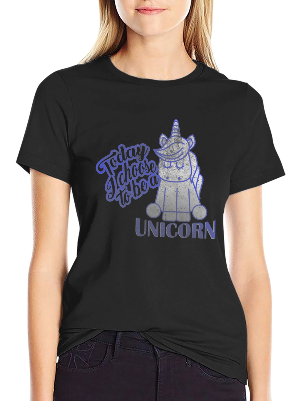 Unicorn Graphic Print Mens T-Shirt