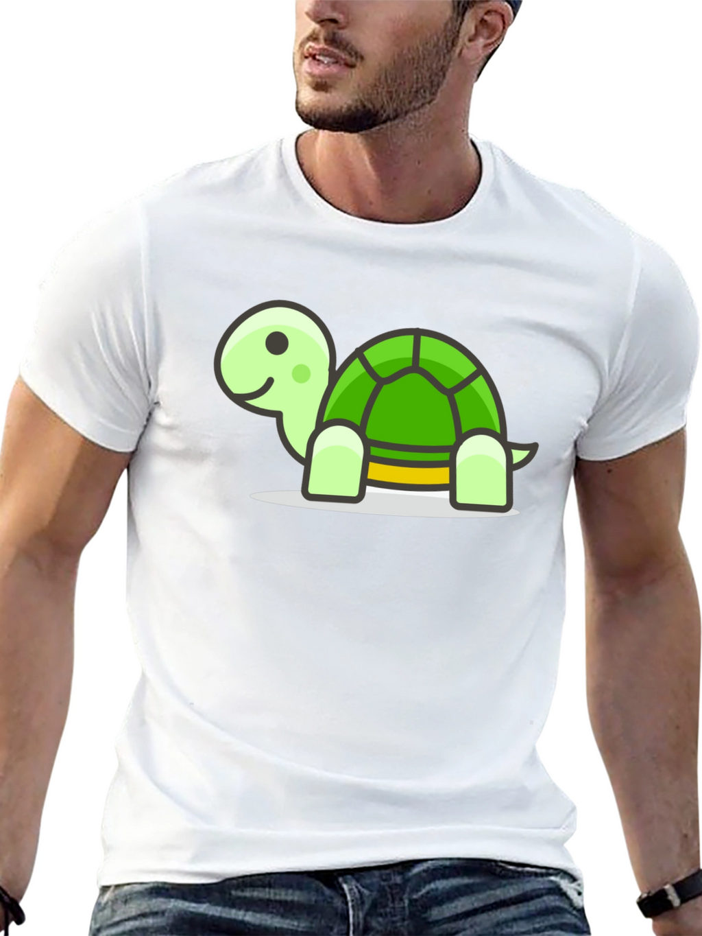 Turtle Graphic Tee - Soft Cotton Blend