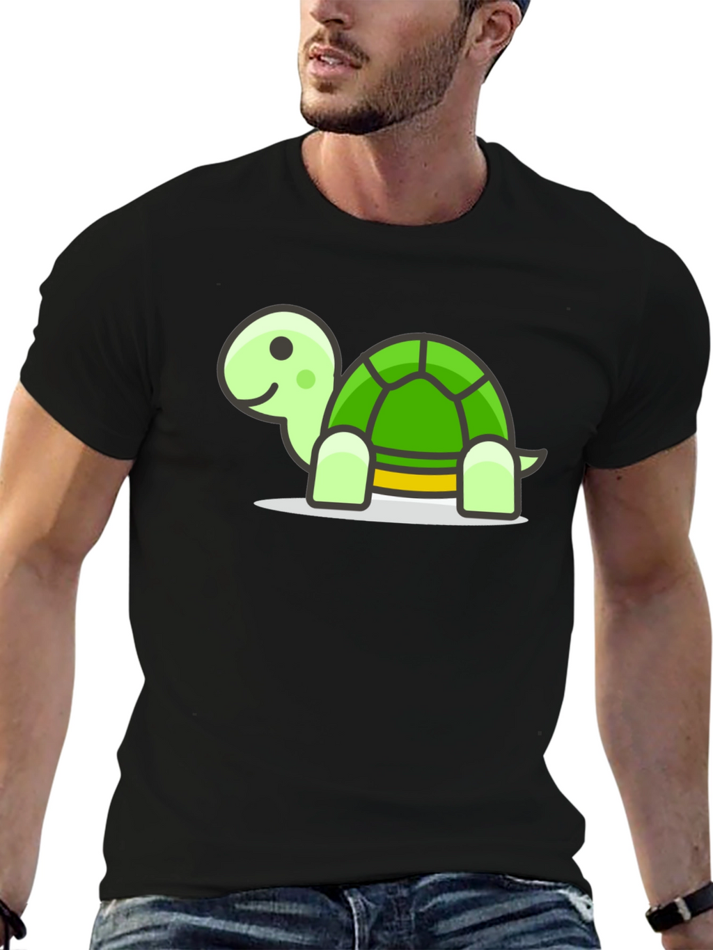 Turtle Graphic Tee - Soft Cotton Blend