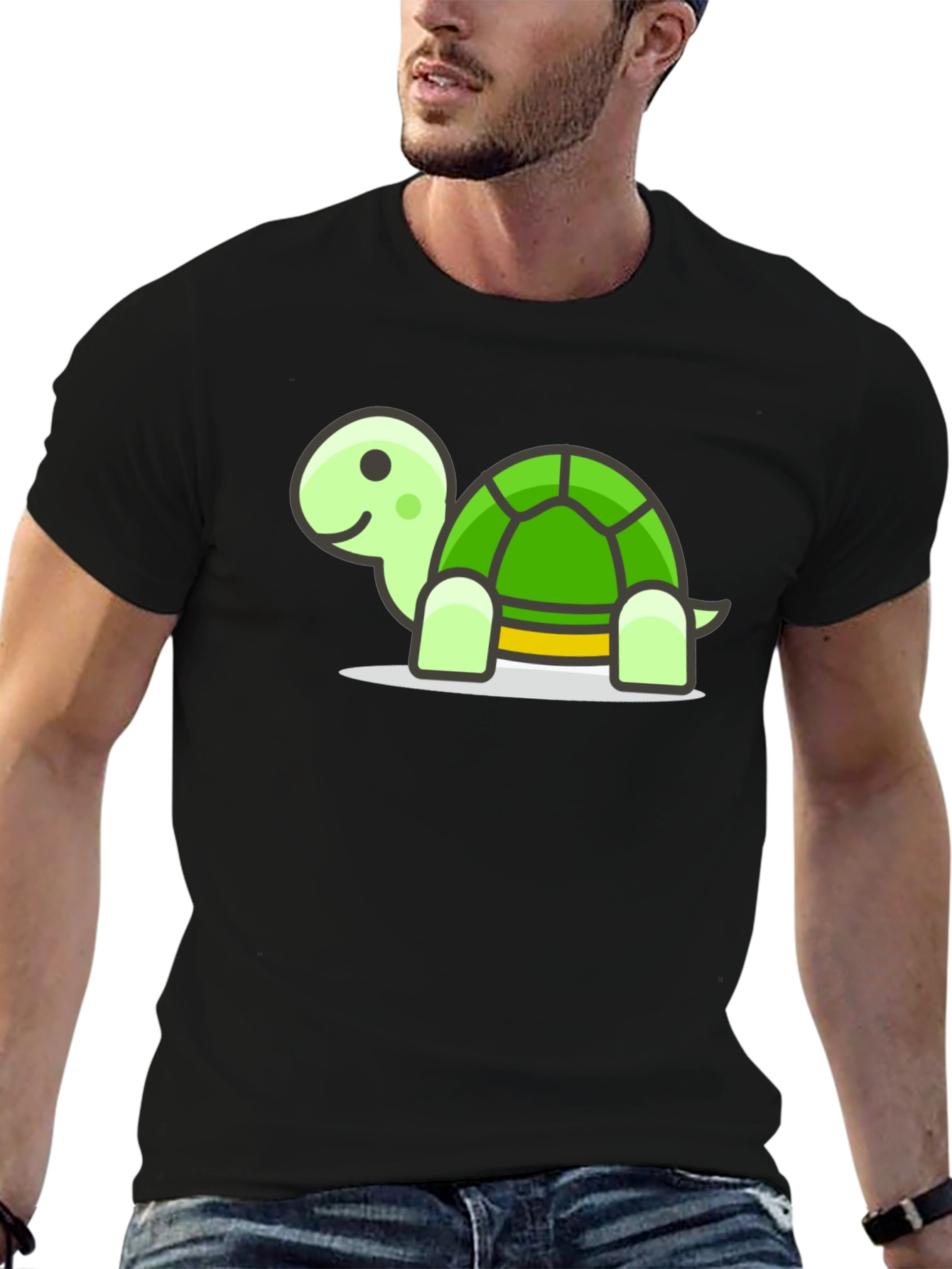 Turtle Graphic Tee - Soft Cotton Blend